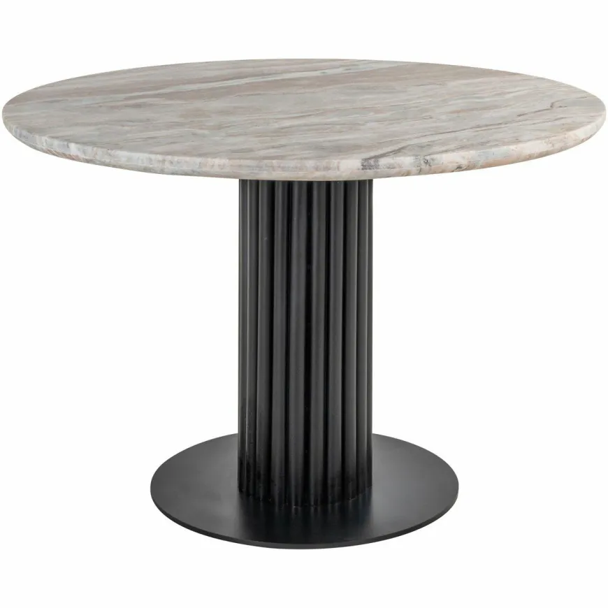 Richmond Interiors Eettafel Nyon Blush beige 120Ø