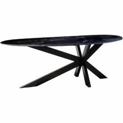 Richmond Interiors Eettafel Trocadero zwart marmer