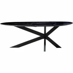 Richmond Interiors Eettafel Trocadero zwart marmer