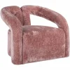 Richmond Interiors Fauteuil Dana rose chenille (Bergen 705 rose chenille)