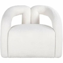 Richmond Interiors Fauteuil Dana white furry (Himalaya 900 white furry)
