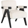 Richmond Interiors Fauteuil Cooper Wit Bergen 900 Wit chenille
