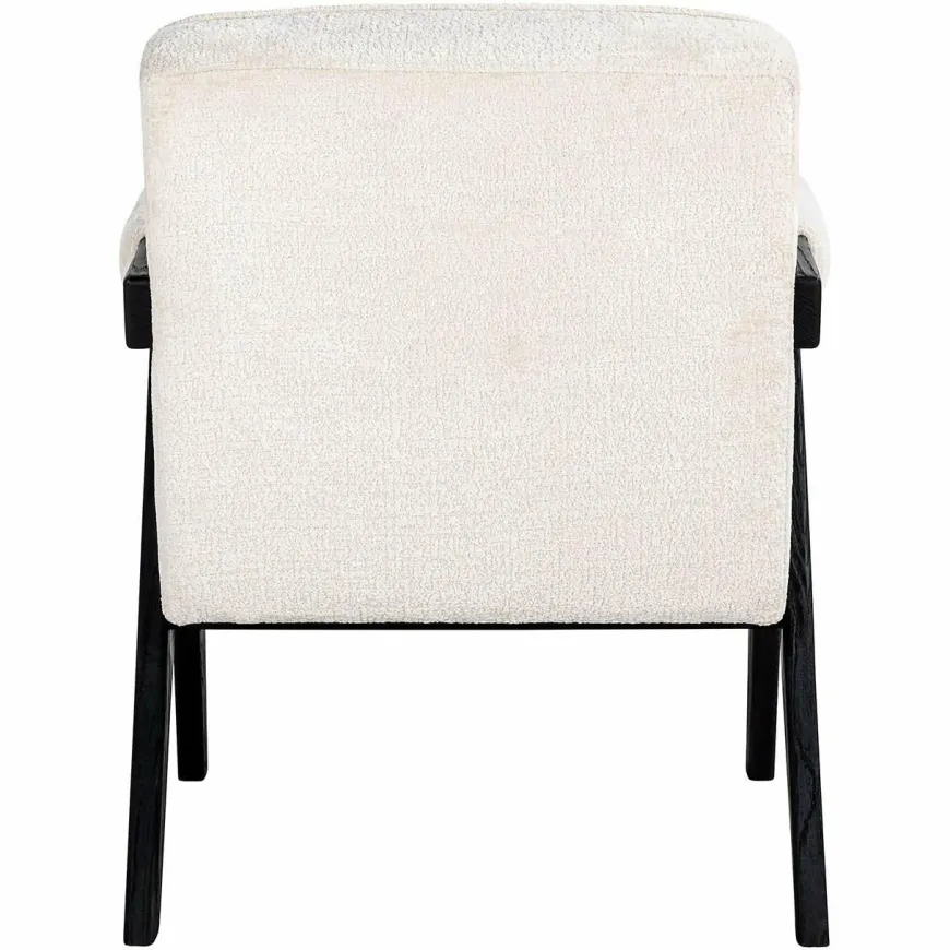 Richmond Interiors Fauteuil Cooper Wit Bergen 900 Wit chenille