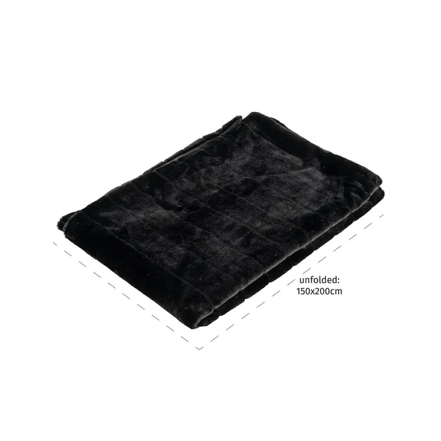 Richmond Interiors Furry blanket Katie zwart
