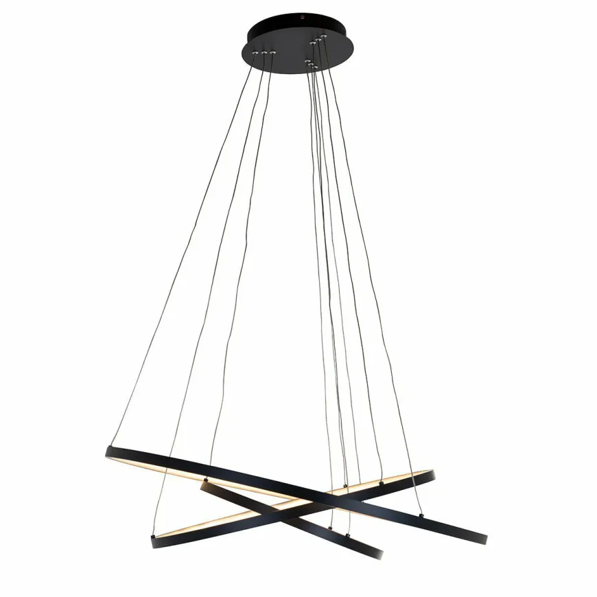 Richmond Interiors Hanglamp Amira black (Zwart)