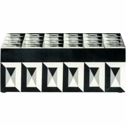 Richmond Interiors Juwelenbox Licia groot zwart / wit groot
