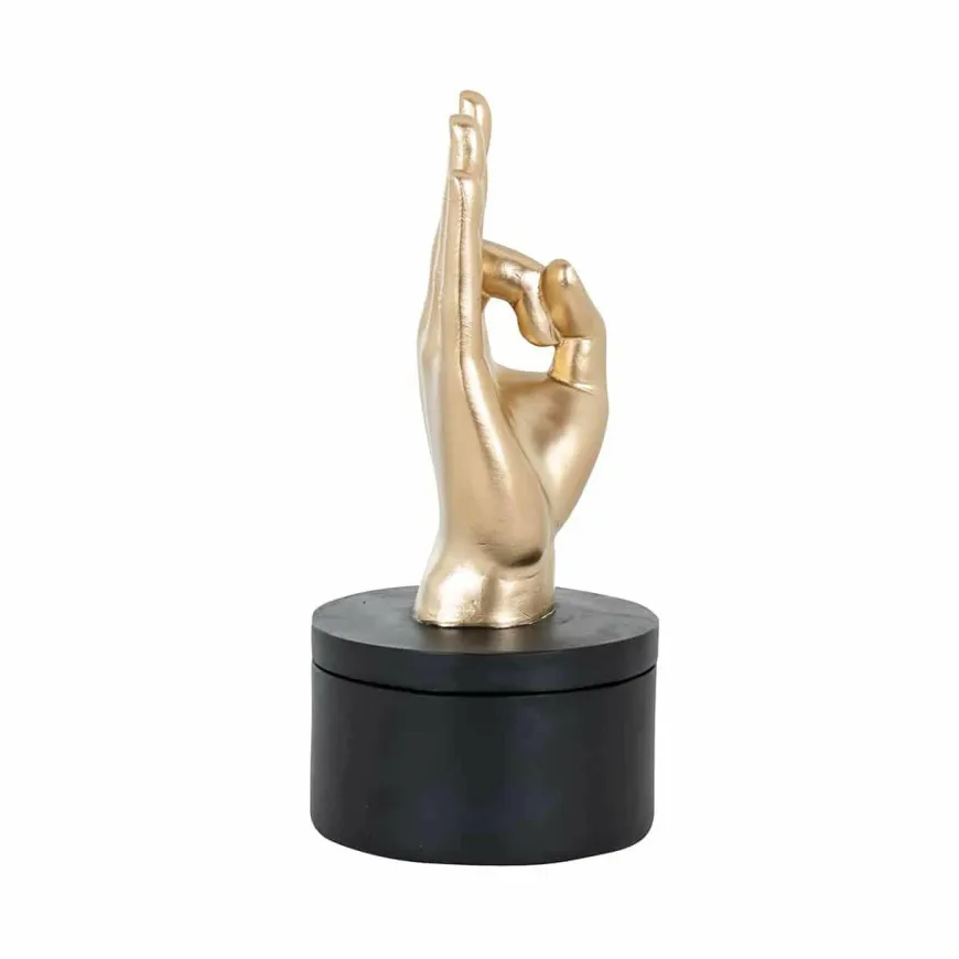 Richmond Interiors Juwelen box Jelis zwart goud
