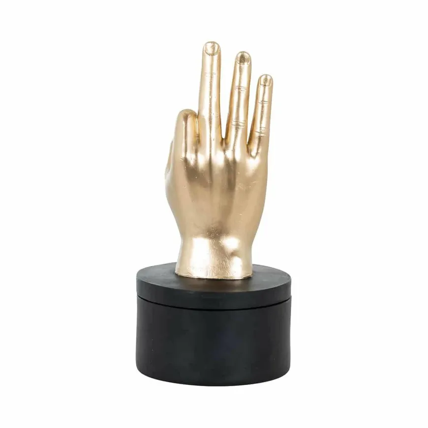 Richmond Interiors Juwelen box Jelis zwart goud
