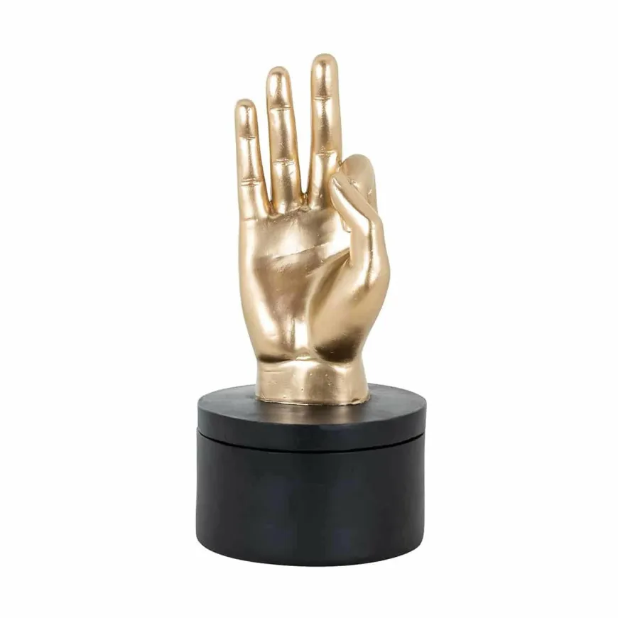 Richmond Interiors Juwelen box Jelis zwart goud