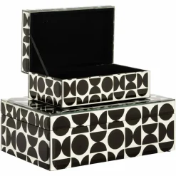 Richmond Interiors Juwelen box Vivian groot zwart
