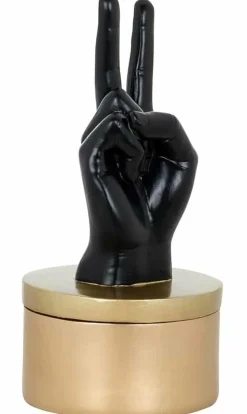 Richmond Interiors Juwelen box Justa zwart goud