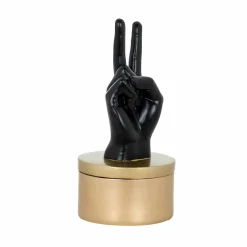 Richmond Interiors Juwelen box Justa zwart goud