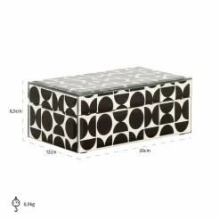 Richmond Interiors Juwelen box Vivian klein zwart