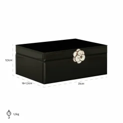 Richmond Interiors Juwelen box Vivy groot zwart