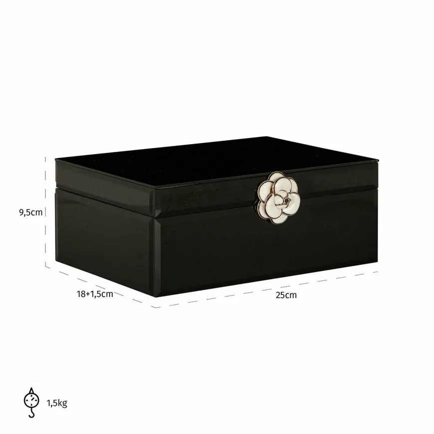 Richmond Interiors Juwelen box Vivy groot zwart