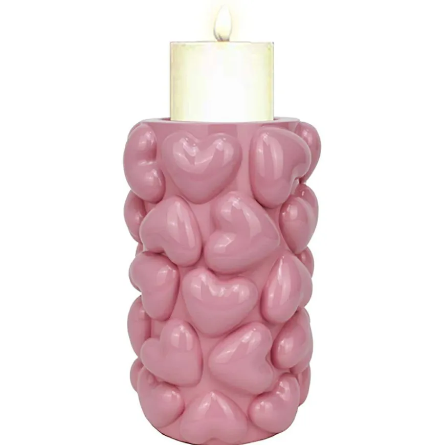 Richmond Interiors Kandelaar Emel hearts groot Pink