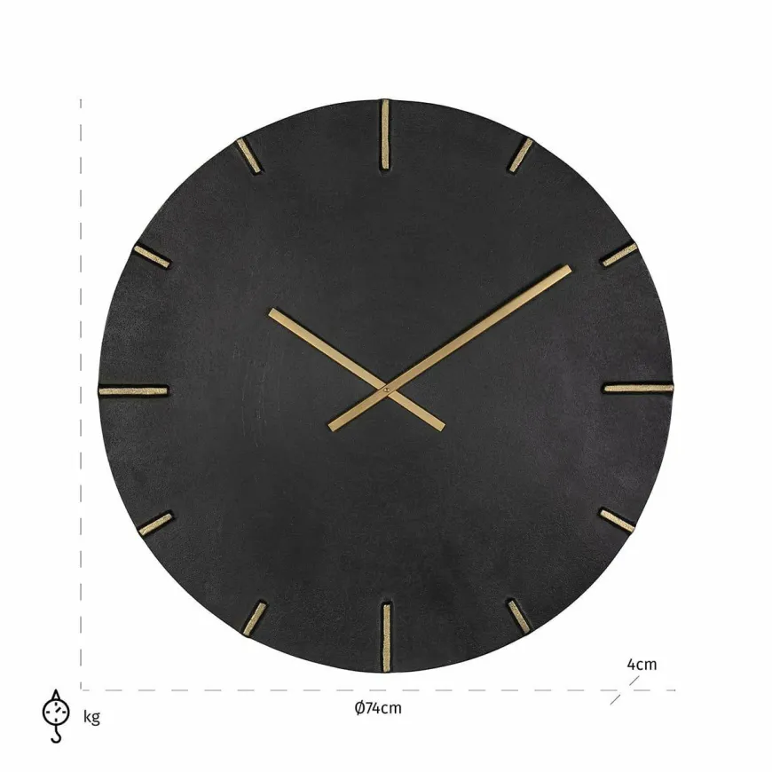 Richmond Interiors Klok Bilal Zwart/Goud