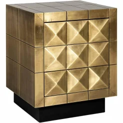 Richmond Interiors Ladenkast Collada 3-laden (Brushed Gold)