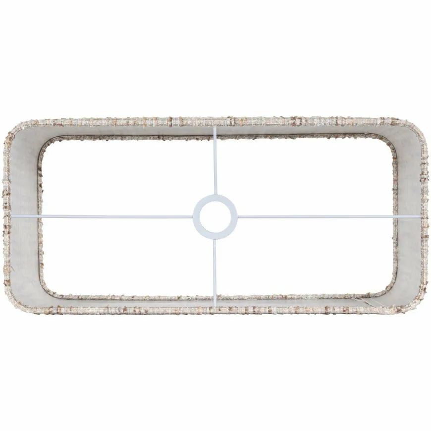 Richmond Interiors Lampenkap Filou cream coco rectangle large
