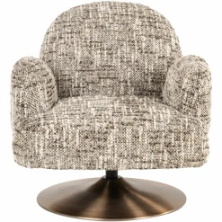 Richmond Interiors Lounge stoel Kagney brown omara swivel