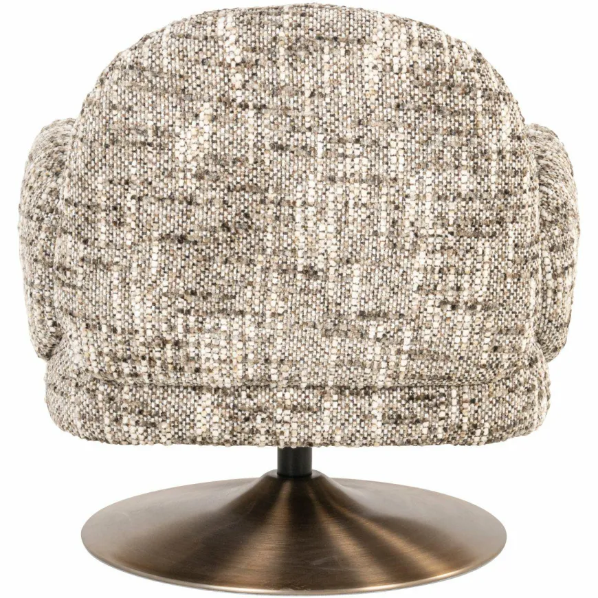 Richmond Interiors Lounge stoel Kagney brown omara swivel
