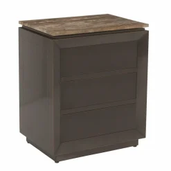 Richmond Interiors Nachtkastje Russo brown 3-drawers