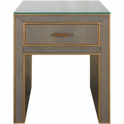 Richmond Interiors Nachtkastje Bloomville brown incl. glass top