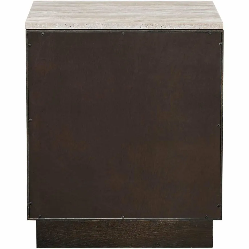 Richmond Interiors Nachtkastje Claremont 2-laden Bruin