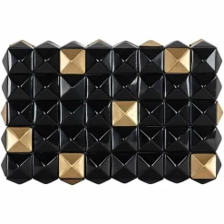Richmond Interiors Opbergbox Velicia zwart / goud