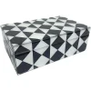 Richmond Interiors Opbergbox Silas groot zwaty / wit