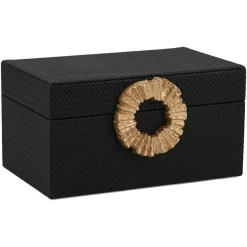 Richmond Interiors Opbergbox Amal klein zwart / goud