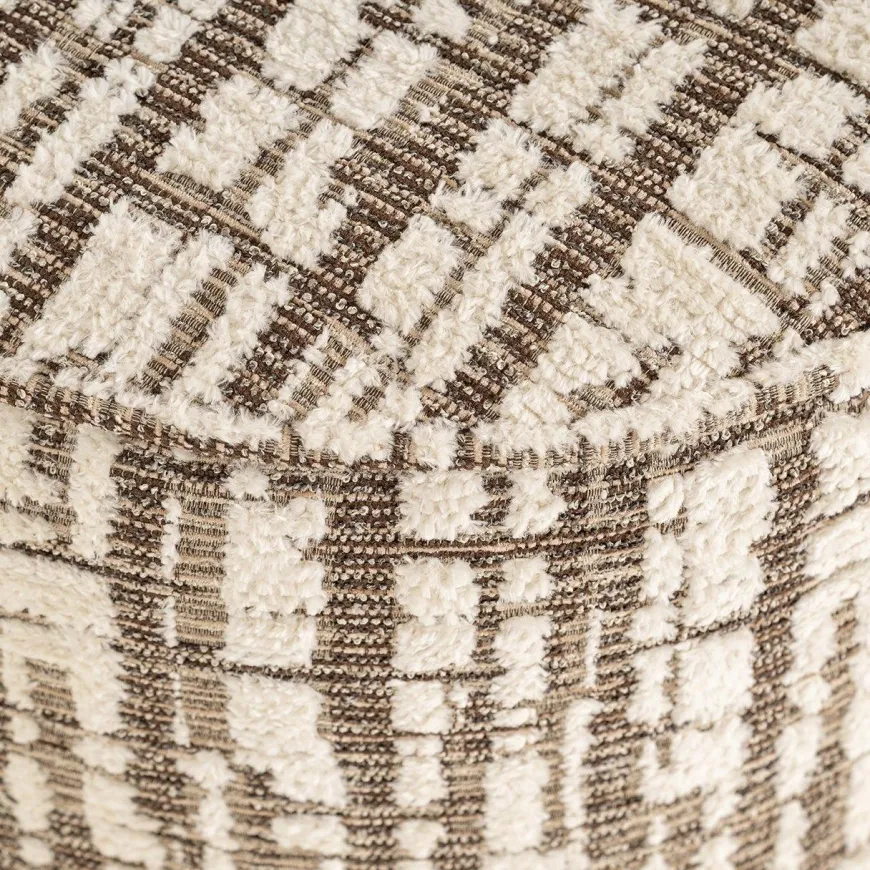 Richmond Interiors Poef Lexie 45Ø cream dalia 11