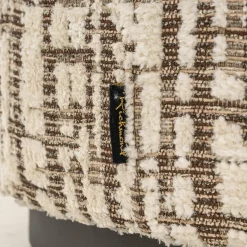 Richmond Interiors Poef Lexie 70Ø cream dalia 11