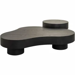 Richmond Interiors Salontafel Bogor set van 2 dark coffee Dark coffee