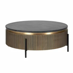 Richmond Interiors Salontafel Ironville 90Ø (Gold)