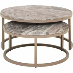 Richmond Interiors Salontafel Fairfax set van 2 zand