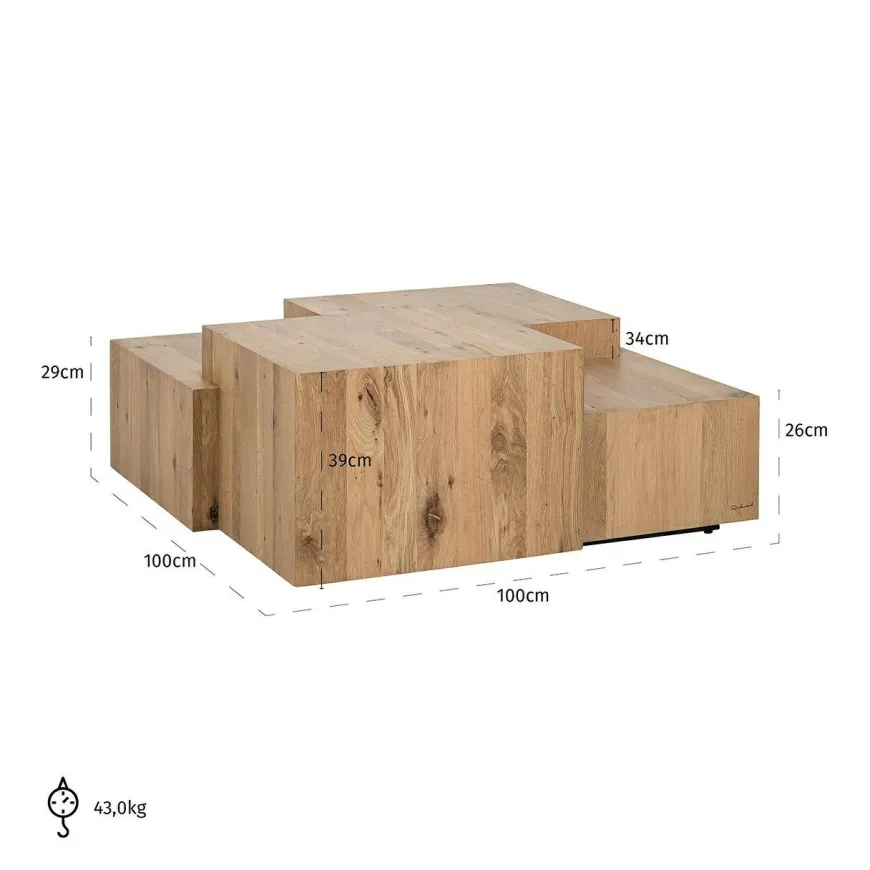 Richmond Interiors Salontafel Lennox Nature (Natural)