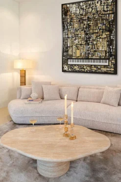 Richmond Interiors Salontafel Fictus Travertine faux Beige
