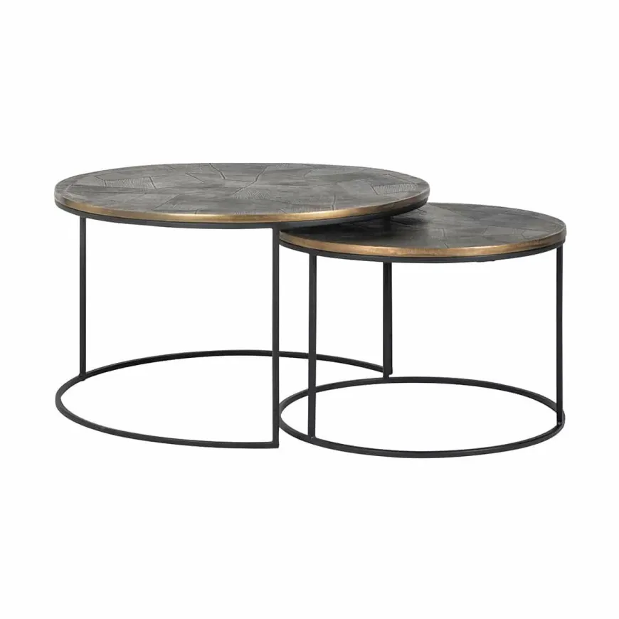 Richmond Interiors Salontafel Tulum set van 2