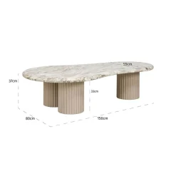 Richmond Interiors Salontafel Coronel Beige