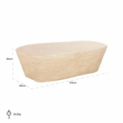 Richmond Interiors Salontafel Fictus Travertine faux Beige