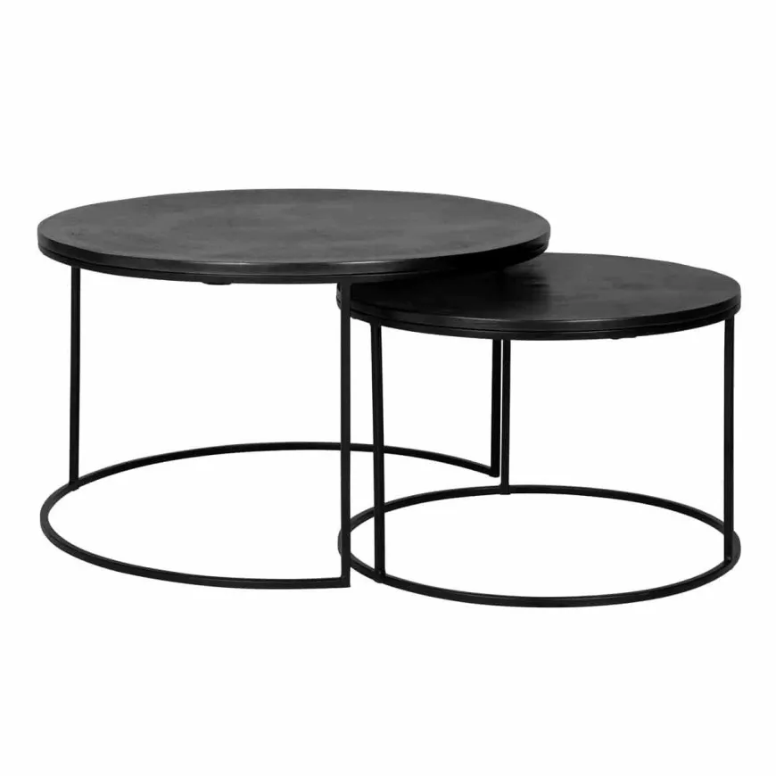 Richmond Interiors Salontafel bolder set van 2 aluminium