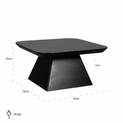 Richmond Interiors Salontafel Bonvoy Zwart