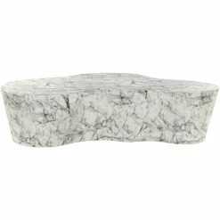 Richmond Interiors Salontafel Rockyard faux wit marmer Wit