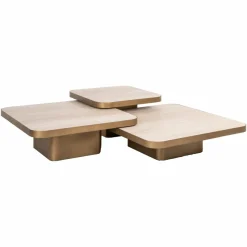 Richmond Interiors Salontafel Cumulus beige (Set van 3)