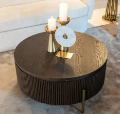 Richmond Interiors Salontafel Luxor 95Ø (Brown)