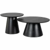 Richmond Interiors Salontafel Jazz set van 2 zwart