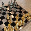 Richmond Interiors Schaakbord Saray Zwart goud