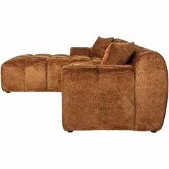 Richmond Interiors Sofa Cube 3-zits + lounge links Be Lovely 603 Cinnamon