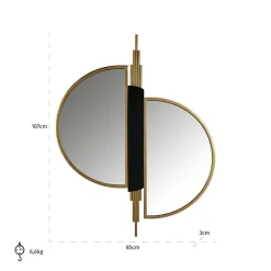 Richmond Interiors Spiegel Adelyn (Brushed Gold)